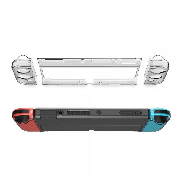 Dobe 3-in-1 läpinäkyvä kuori Nintendo Switch OLEDille