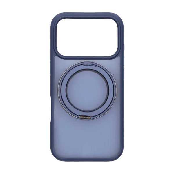 iPhone 17 Pro -kuori, pyörivä MagSafe-jalusta, sininen