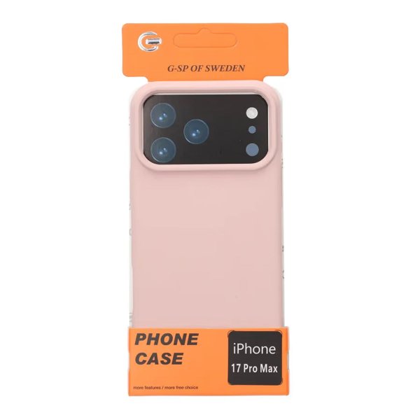 iPhone 17 Pro Max Kuori Nestemäinen silikoni Vaaleanpunainen