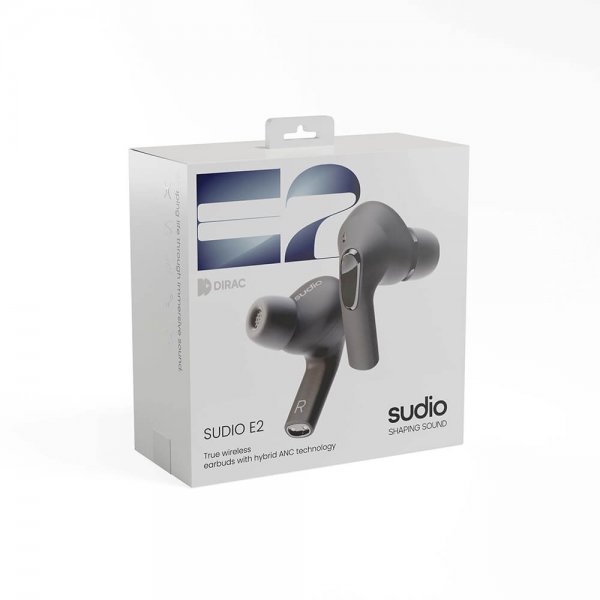 Sudio E2 Langattomat In-Ear TWS ANC -kuulokkeet, musta
