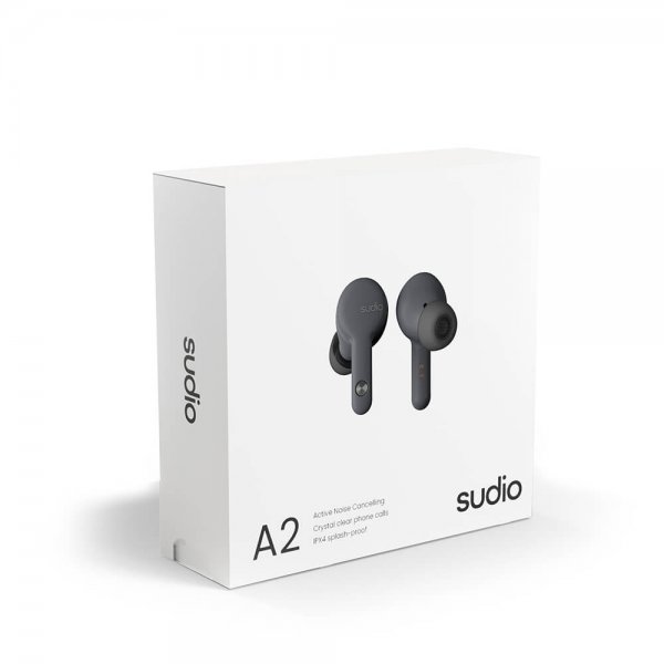 Sudio In-Ear A2 True Wireless ANC -kuulokkeet, antrasiitti