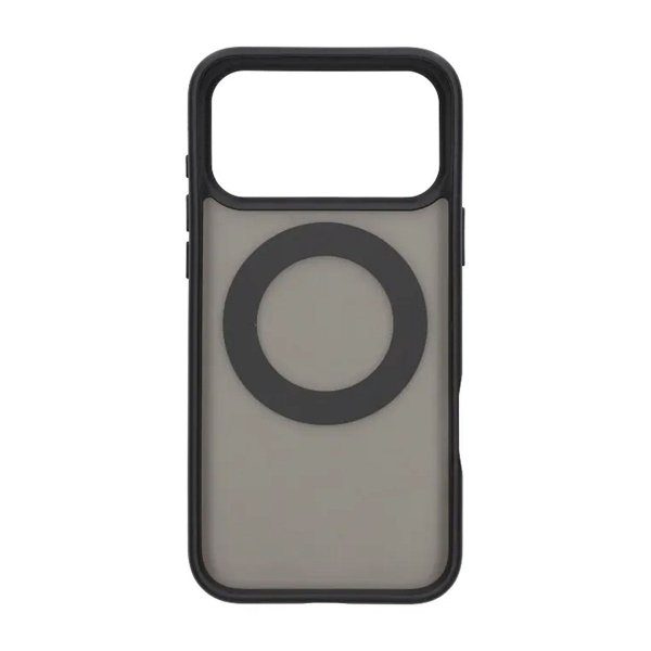iPhone 17 Pro Max -suojakuori, jossa pyörivä MagSafe-jalusta, musta