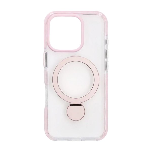 iPhone 16 Pro Kuori Sormusteline MagSafe Pinkki