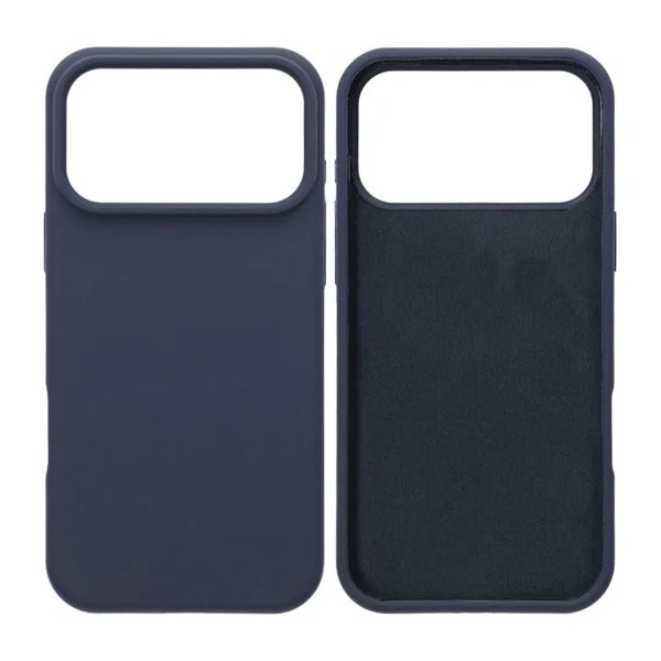 iPhone 17 Pro Max -kuoret nestemäisestä silikonista, sininen