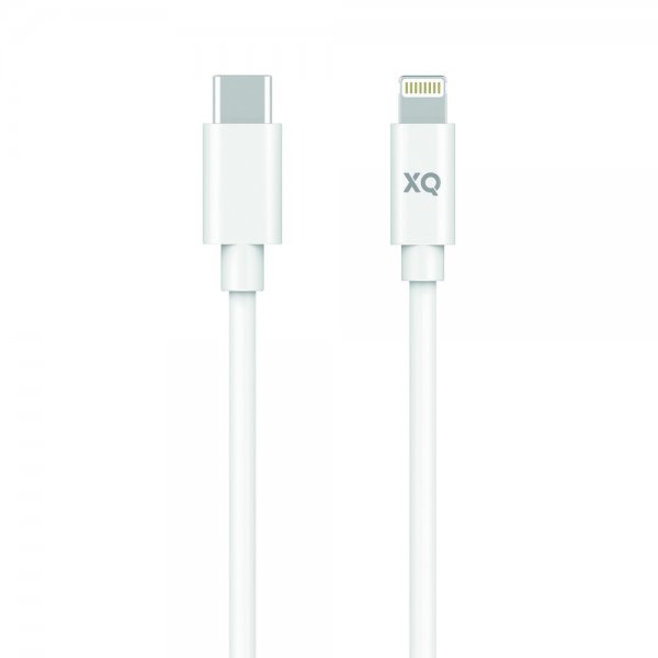 Xqisit USB-C–Lightning-kaapeli, 1,5 m, valkoinen