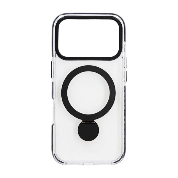 iPhone 17 Pro Max Kuori Sormusteline MagSafe Musta