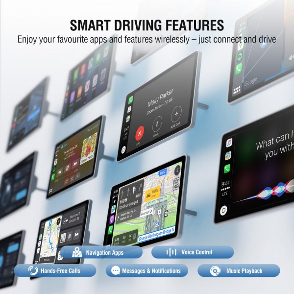 4smarts 2-in-1 Langaton Apple CarPlay/Android Auto Adapterit