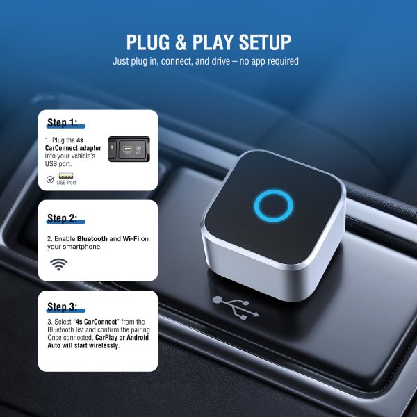 4smarts 2-in-1 Langaton Apple CarPlay/Android Auto Adapterit