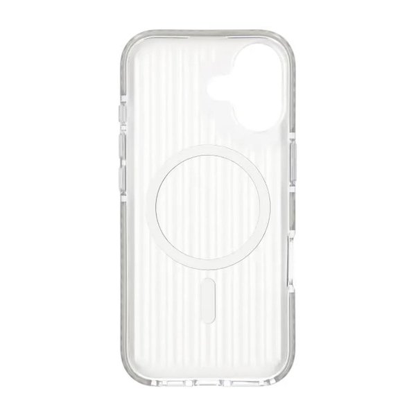 iPhone 17 Kuori Korrugoitu MagSafe Hopea