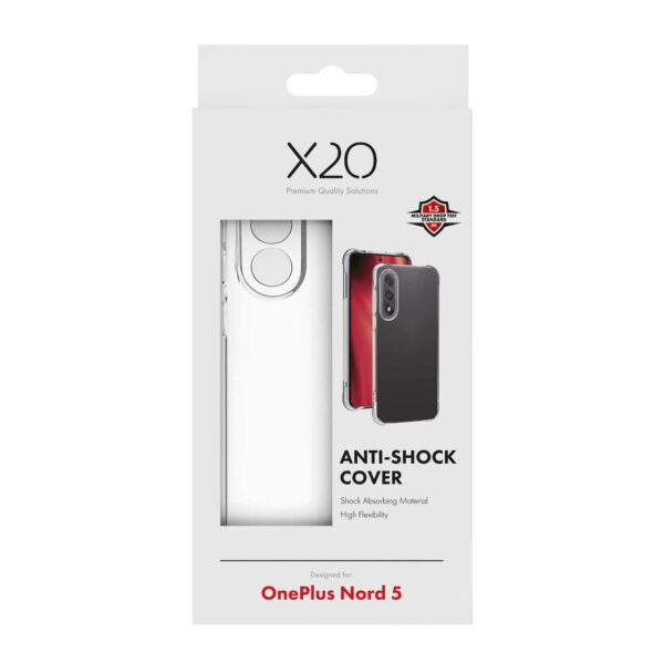 X2O OnePlus Nord 5 Kuori Anti-Shock Läpinäkyvä