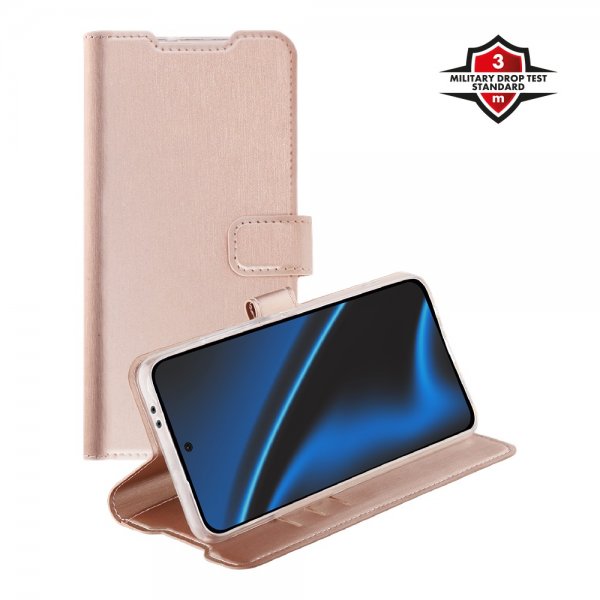 X2O Samsung Galaxy A36/Galaxy A56 Kotelo Classic Wallet Ruusukulta