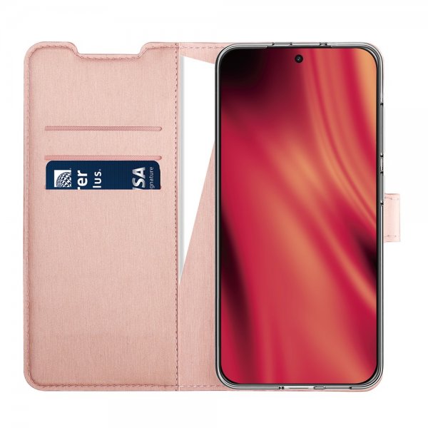 X2O OnePlus 15 Kotelo Classic Lompakko Ruusukulta