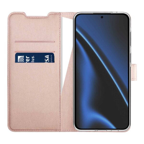 X2O Samsung Galaxy S26 -kotelo Classic Wallet Ruusukulta