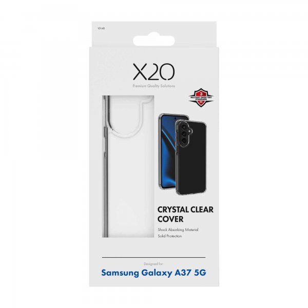 X2O Samsung Galaxy A37 -kuori, Crystal Clear läpinäkyvä