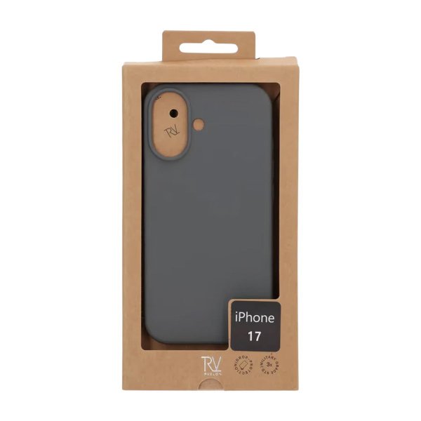 Rvelon iPhone 17 -silikonikuori MagSafe, harmaa