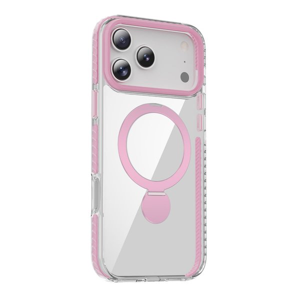 iPhone 17 Pro Max Kuori Sormusteline MagSafe Pinkki