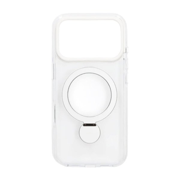 iPhone 17 Pro Max Kuori, jossa rengasjalusta, MagSafe, Läpinäkyvä