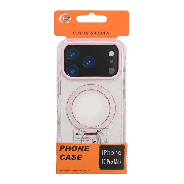 iPhone 17 Pro Max Kuori Sormusteline MagSafe Pinkki