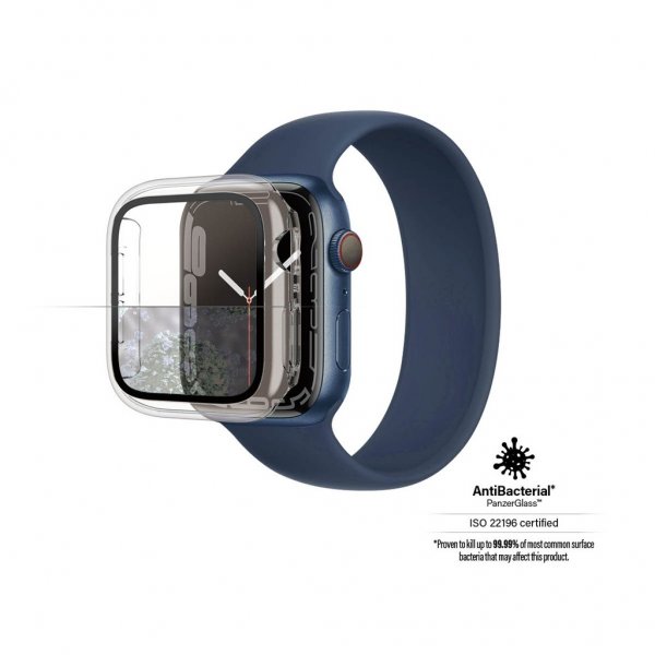 PanzerGlass Apple Watch 45mm Kuori ja näytönsuoja Full Body Läpinäkyvä