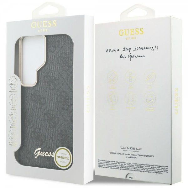 Guess Samsung Galaxy S26 Ultra Kuori 4G Script MagSafe Musta
