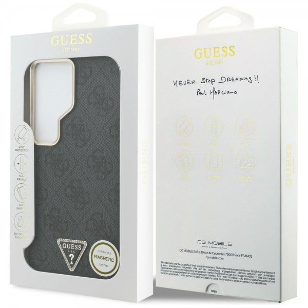 Guess Samsung Galaxy S26 Ultra Kuoret 4G Triangle MagSafe Musta