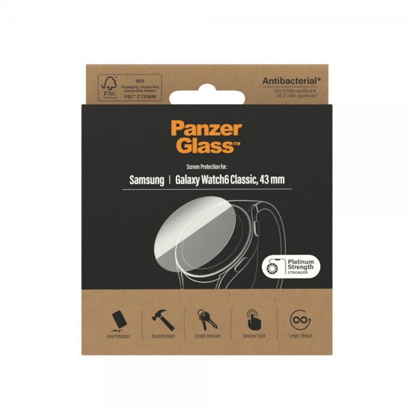 PanzerGlass Samsung Galaxy Watch 6 Classic 43mm Näytönsuoja Lasi