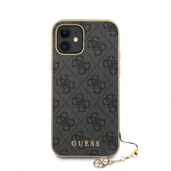Guess iPhone 12 Mini Kuori 4G Charms Harmaa