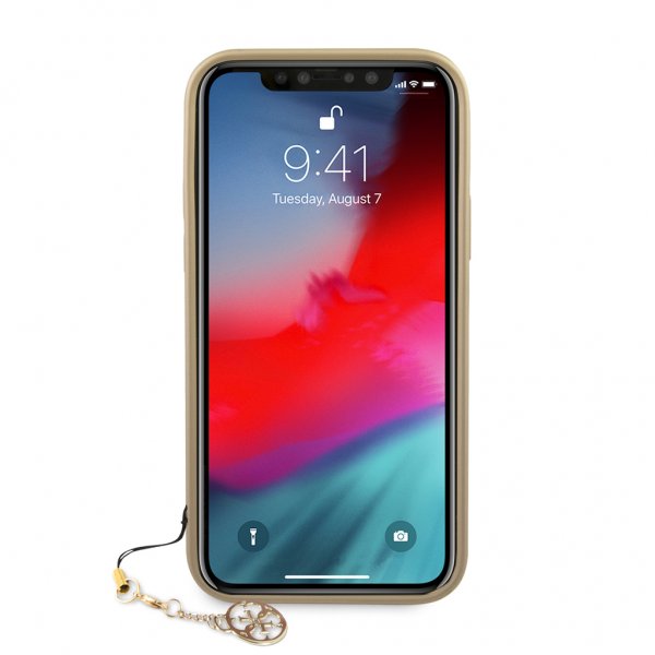 Guess iPhone 12/iPhone 12 Pro Kuori 4G Charms Harmaa