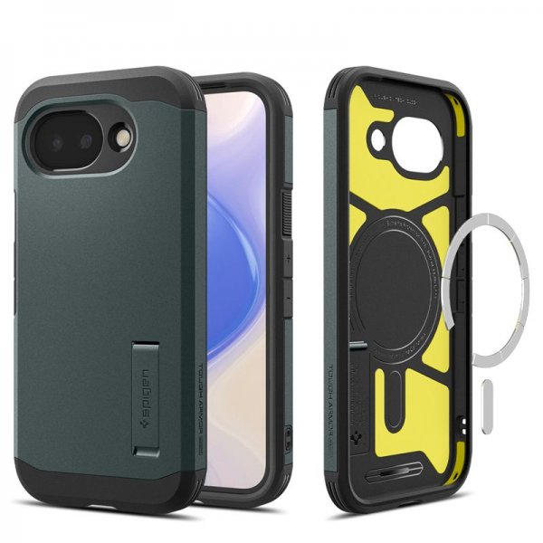 Spigen Google Pixel 10a Kuori Tough Armor MagFit Abyss Green