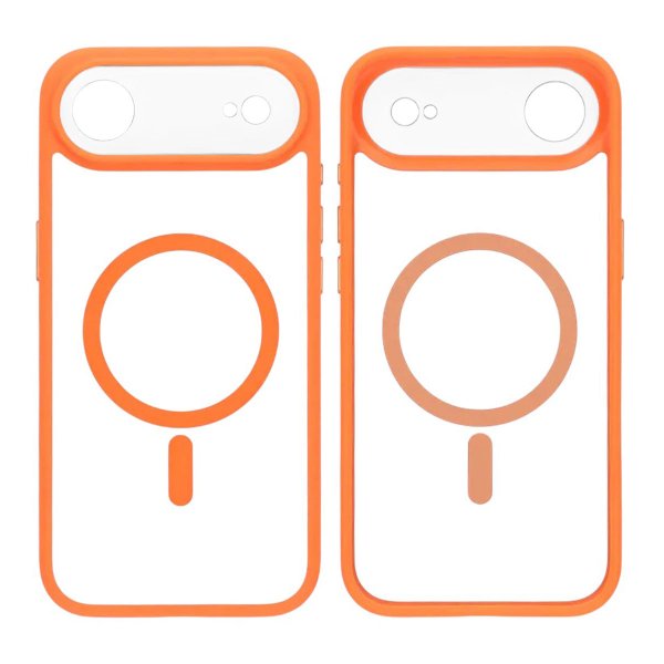 iPhone Air -kuori, kamerareunus MagSafe oranssi läpinäkyvä