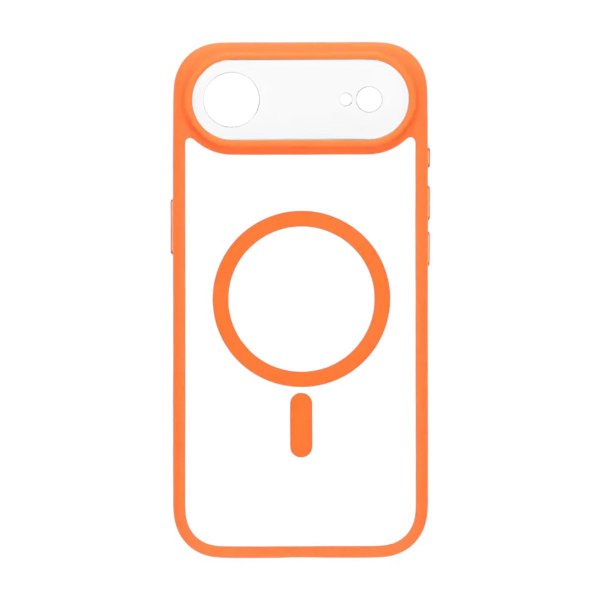 iPhone Air -kuori, kamerareunus MagSafe oranssi läpinäkyvä