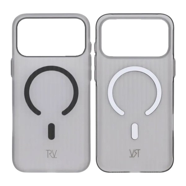 Rvelon iPhone 17 Pro Max Kuori Korrugoitu MagSafe Musta