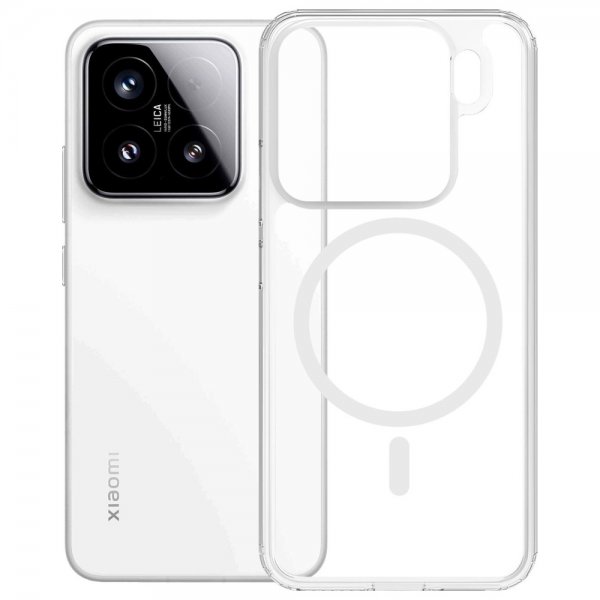 3mk Xiaomi 15 Kuori Armor MagCase Läpinäkyvä