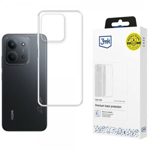 3mk Xiaomi Redmi 15C Kuori Clear Case Läpinäkyvä