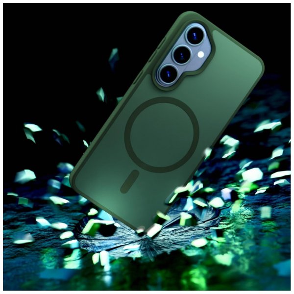 3kpl Samsung Galaxy S26 Suojakuori Smoke MagCase Vihreä