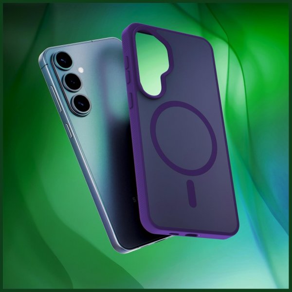3kpl Samsung Galaxy S26 Suojakuori Smoke MagCase Violetti