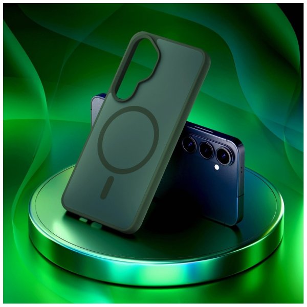 3mk Samsung Galaxy S26 Plus Kuori Smoke MagCase Vihreä