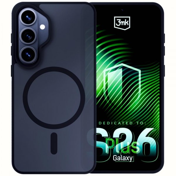 3kpl Samsung Galaxy S26 Plus -suojakuori Smoke MagCase Musta