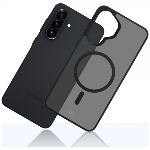 3mk Samsung Galaxy A37 -suojakuori Smoke MagCase, musta