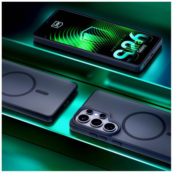 3mk Samsung Galaxy S26 Ultra Kuori Smoke MagCase Musta