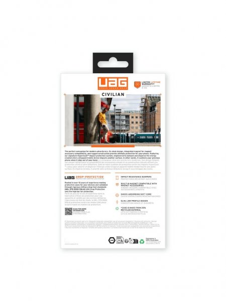 Urban Armor Gear (UAG) Samsung Galaxy S25 Ultra Kuori Civilian MagSafe Musta