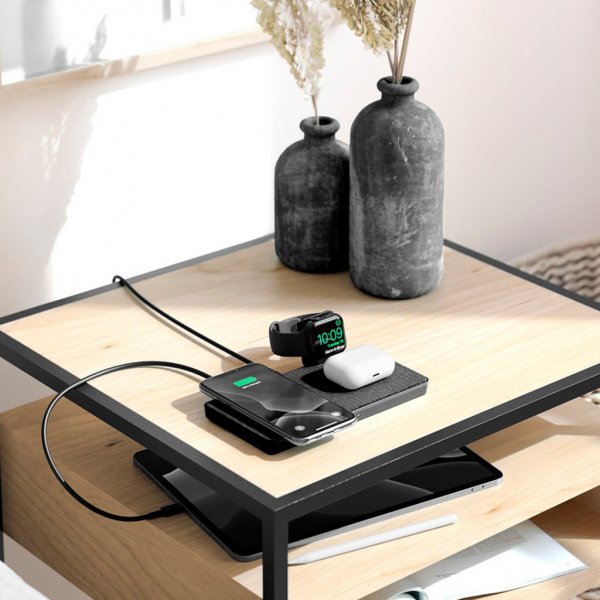 ALOGIC Ultra Power 4-in-1 langaton kahden laitteen lataustelakka Apple Watch -laturilla