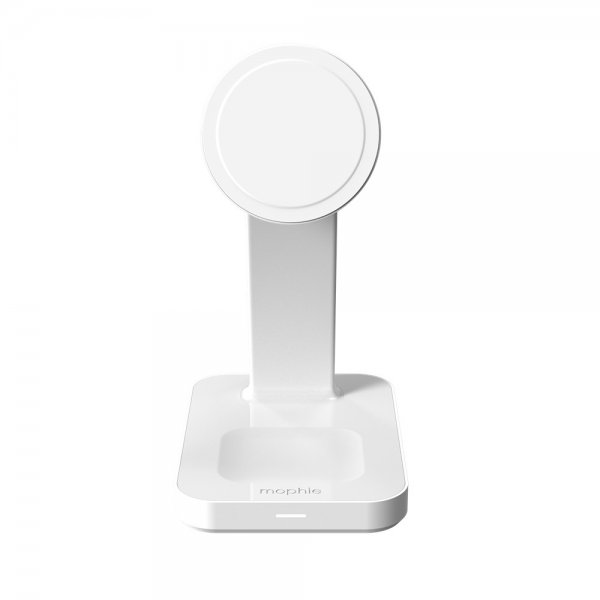 Mophie Langaton Laturi Snap+ 3-in-1 Wireless Charge Stand Qi2 MagSafe Valkoinen