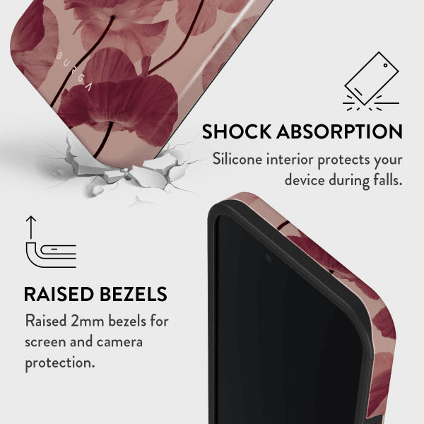 Burga iPhone 16e/iPhone 17e Tough Tender Kiss -suojakuori