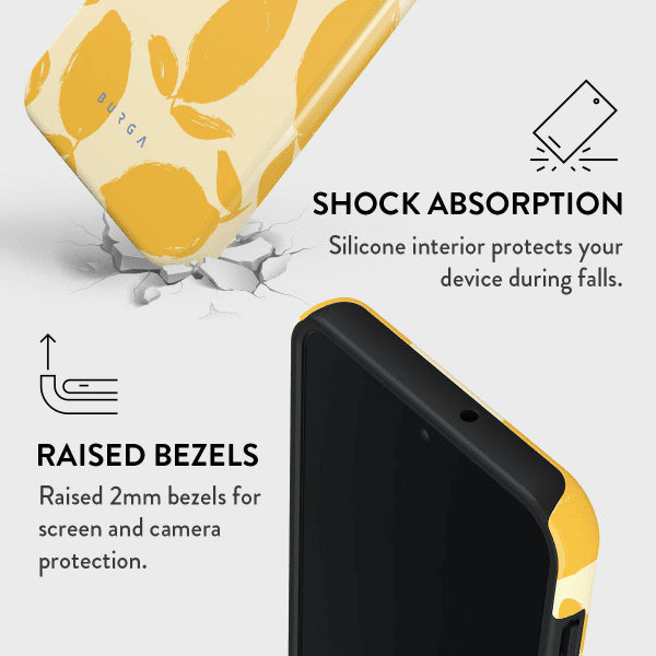 Burga Samsung Galaxy A16 Tough-suojakuori Lemon Tart