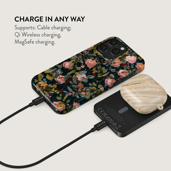 Burga Power Bank MagSafe 5000 mAh Bloomy Garden