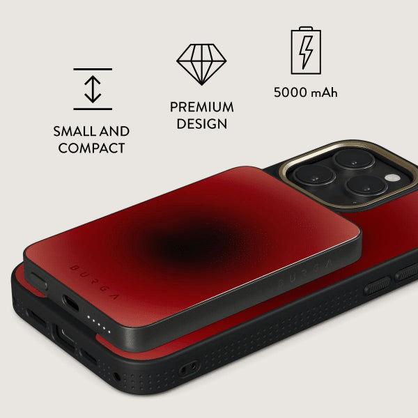 Burga Powerbank MagSafe 5000 mAh No Talking Harmaa