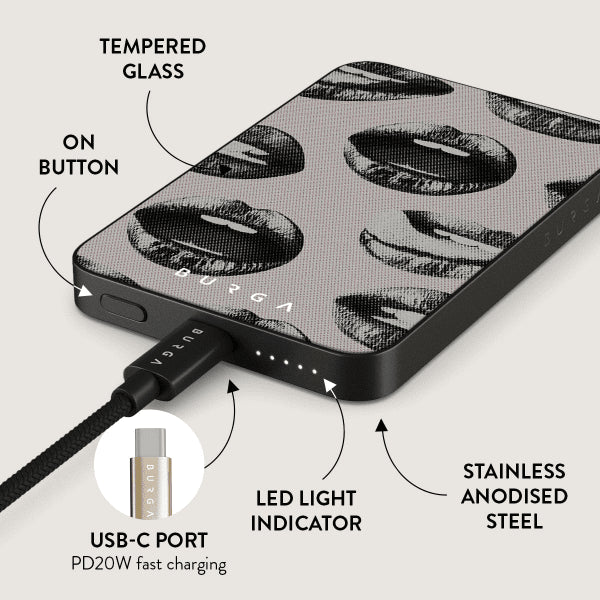 Burga Powerbank MagSafe 5000 mAh Next Mistake Harmaa