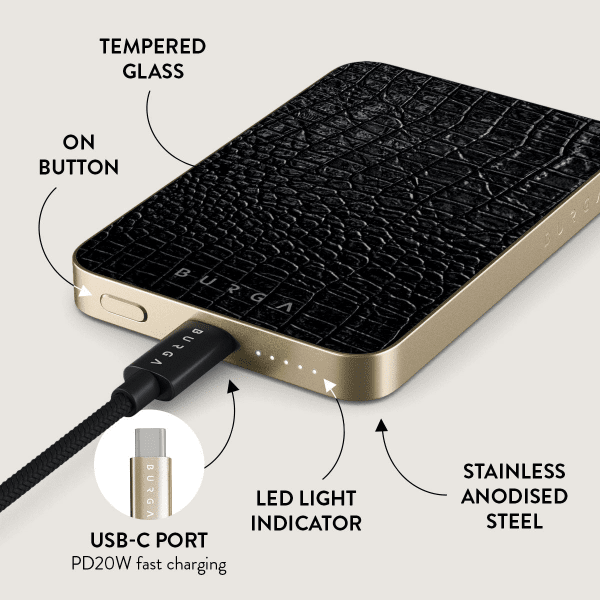 Burga Powerbank MagSafe 5000 mAh Reaper's Touch Kulta