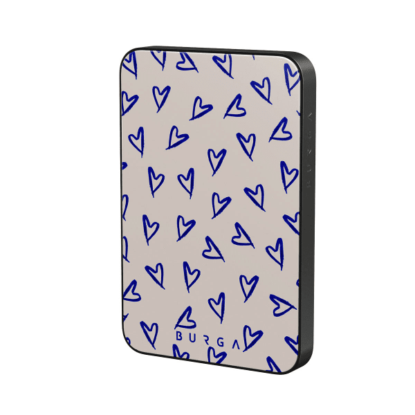 Burga Powerbank MagSafe 5000 mAh Love Me Right Harmaa